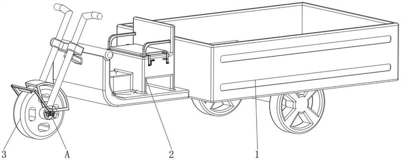 一種便於清理輪胎雜物的電動三輪車-愛企查