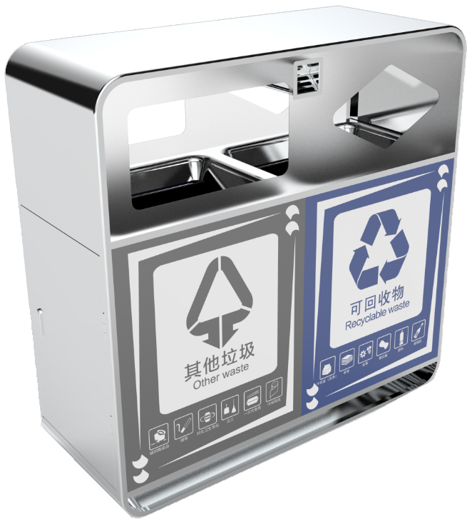 摘要附图摘要1.本外观设计产品的名称:果壳箱.2.