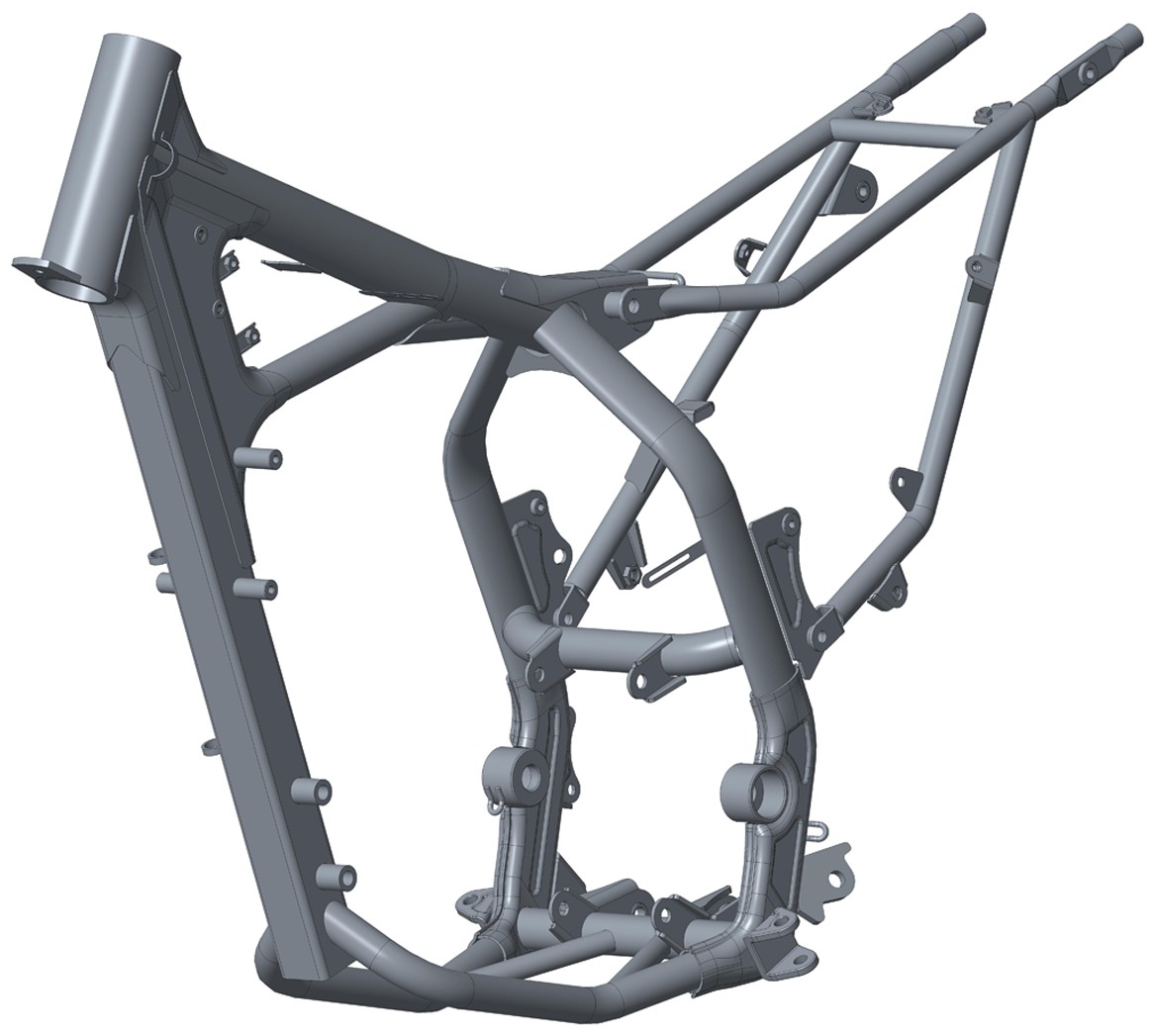 摘要附图摘要1.本外观设计产品的名称越野摩托车车架(t4).2.