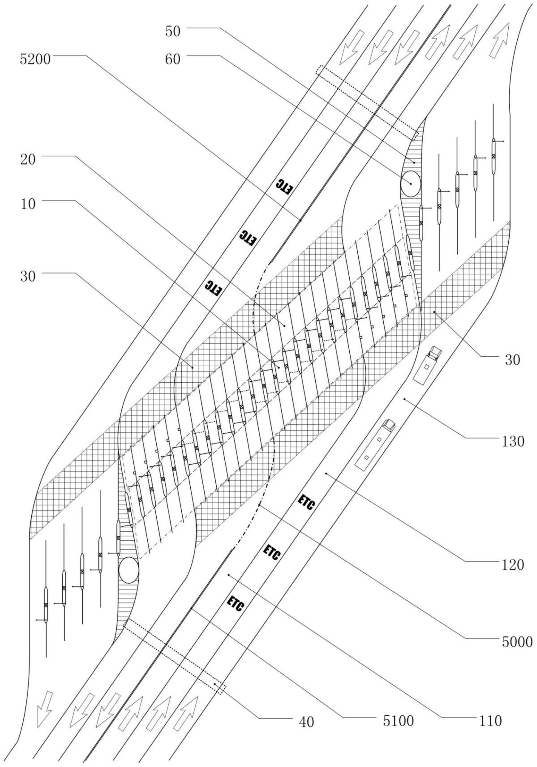 大型斜线式收费站-爱企查