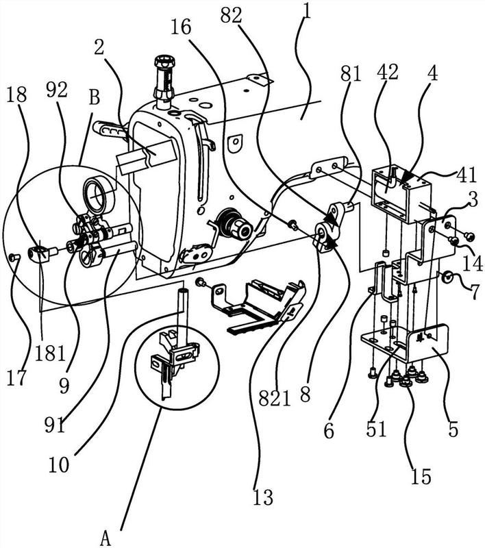 缝纫机机构简图图片