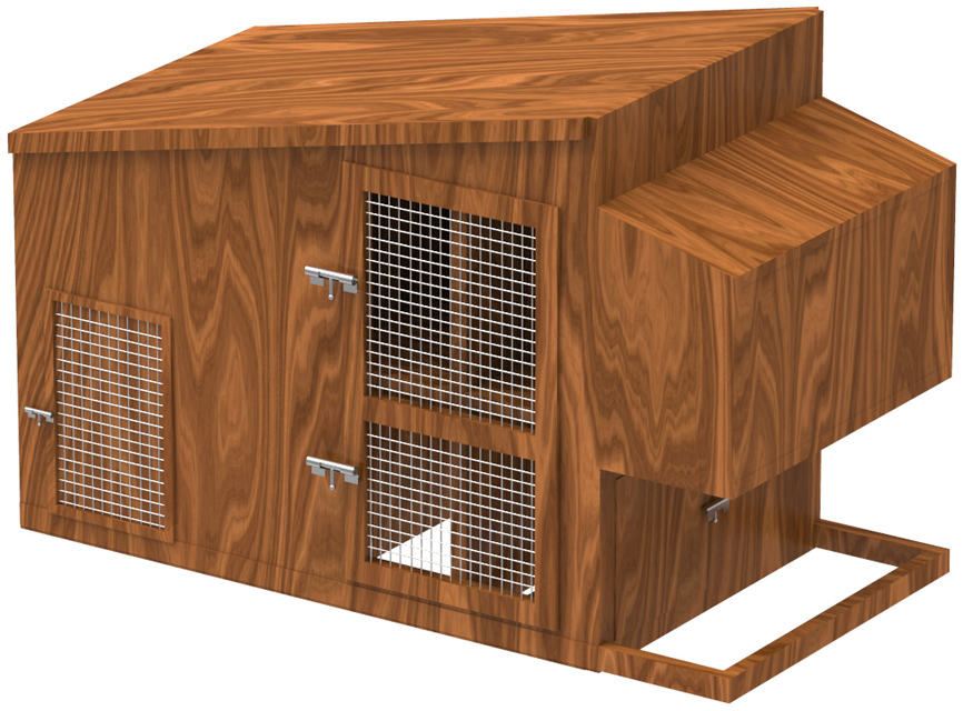 摘要附图摘要1.本外观设计产品的名称鸡笼.2.