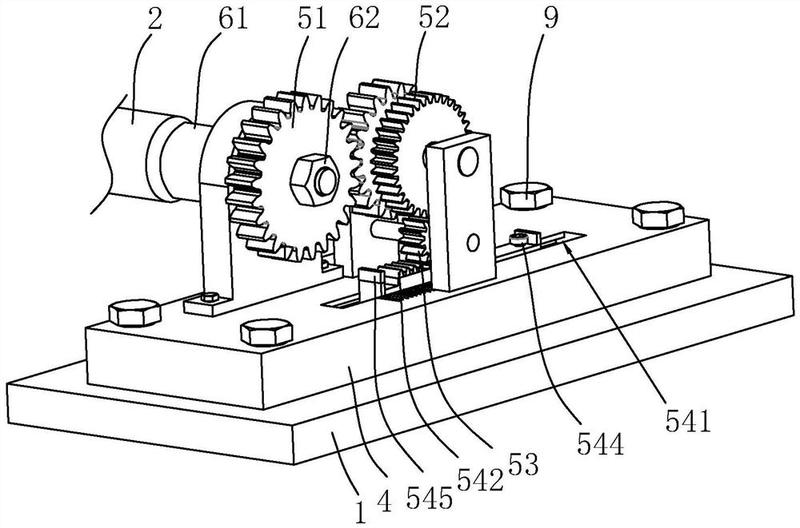 其包括支架,设置在所述支架上且沿墨辊轴向伸入墨辊内的刮刀轴和沿所