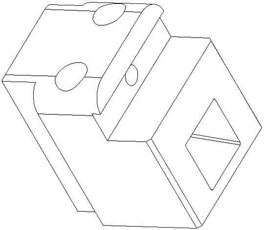 本外观设计产品的用途本外观设计产品用于塑胶检具,具有倒钩及需要前