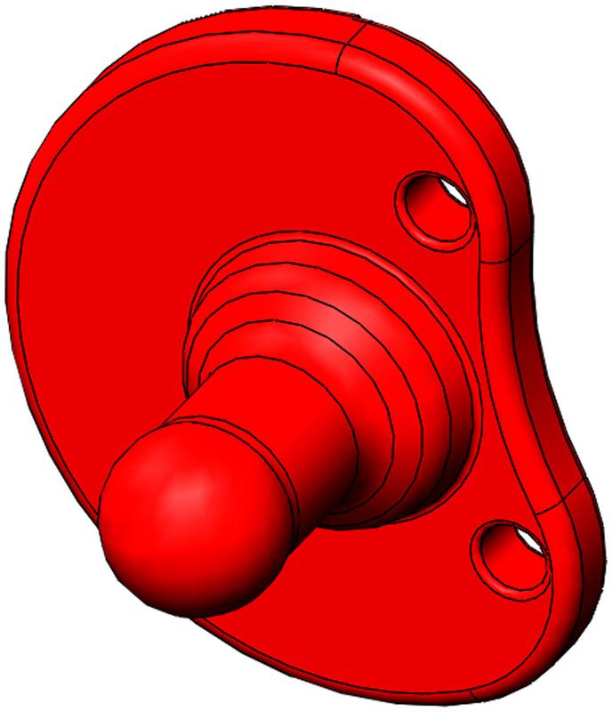 摘要附图摘要1.本外观设计产品的名称:奶嘴. 2.