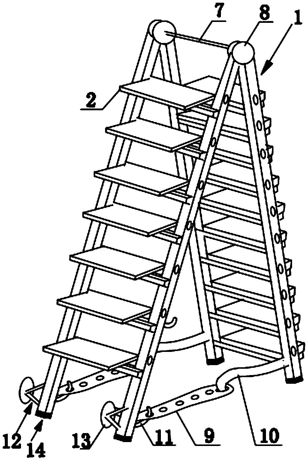 1.5米人字梯尺图纸图片