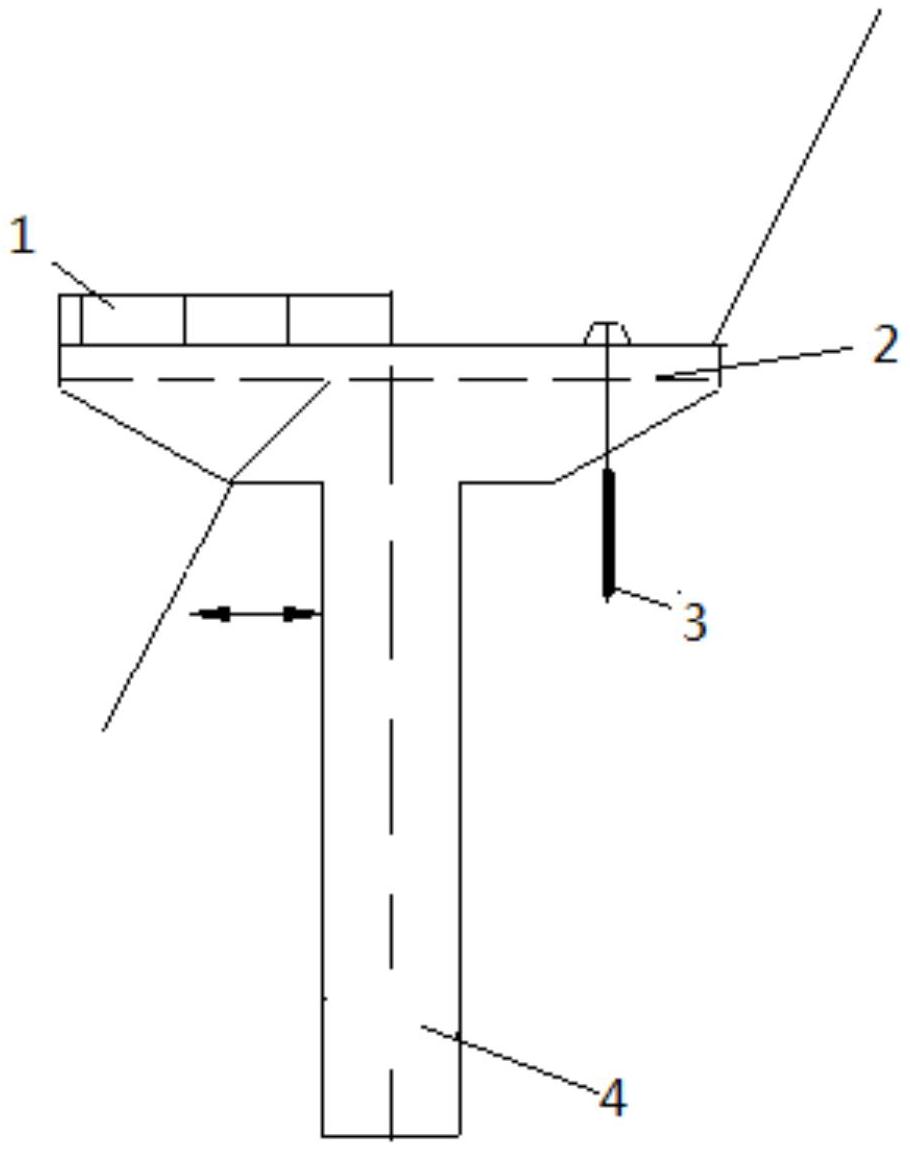 梁板,盖梁和桩基础,所述盖梁设置在桩基础顶部,所述盖梁为倒梯形结构