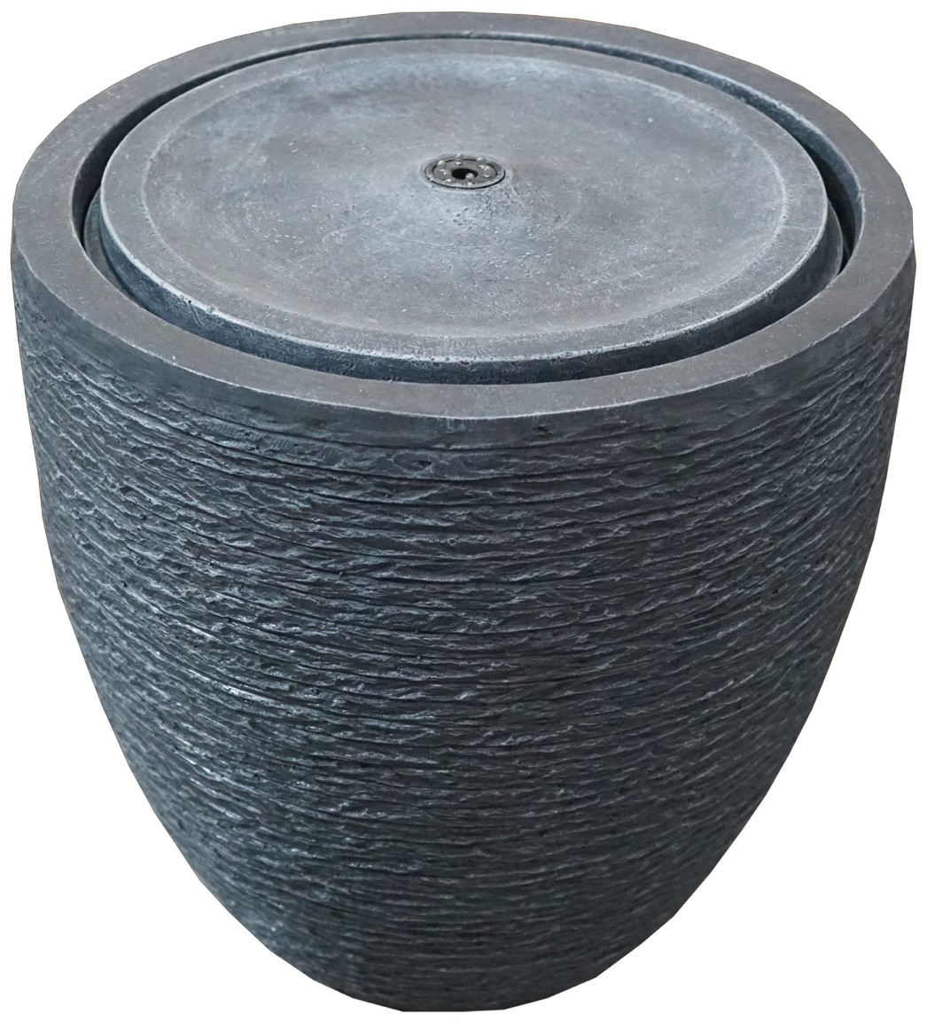 喷泉工艺品(石纹圆盆涌泉流水)-爱企查