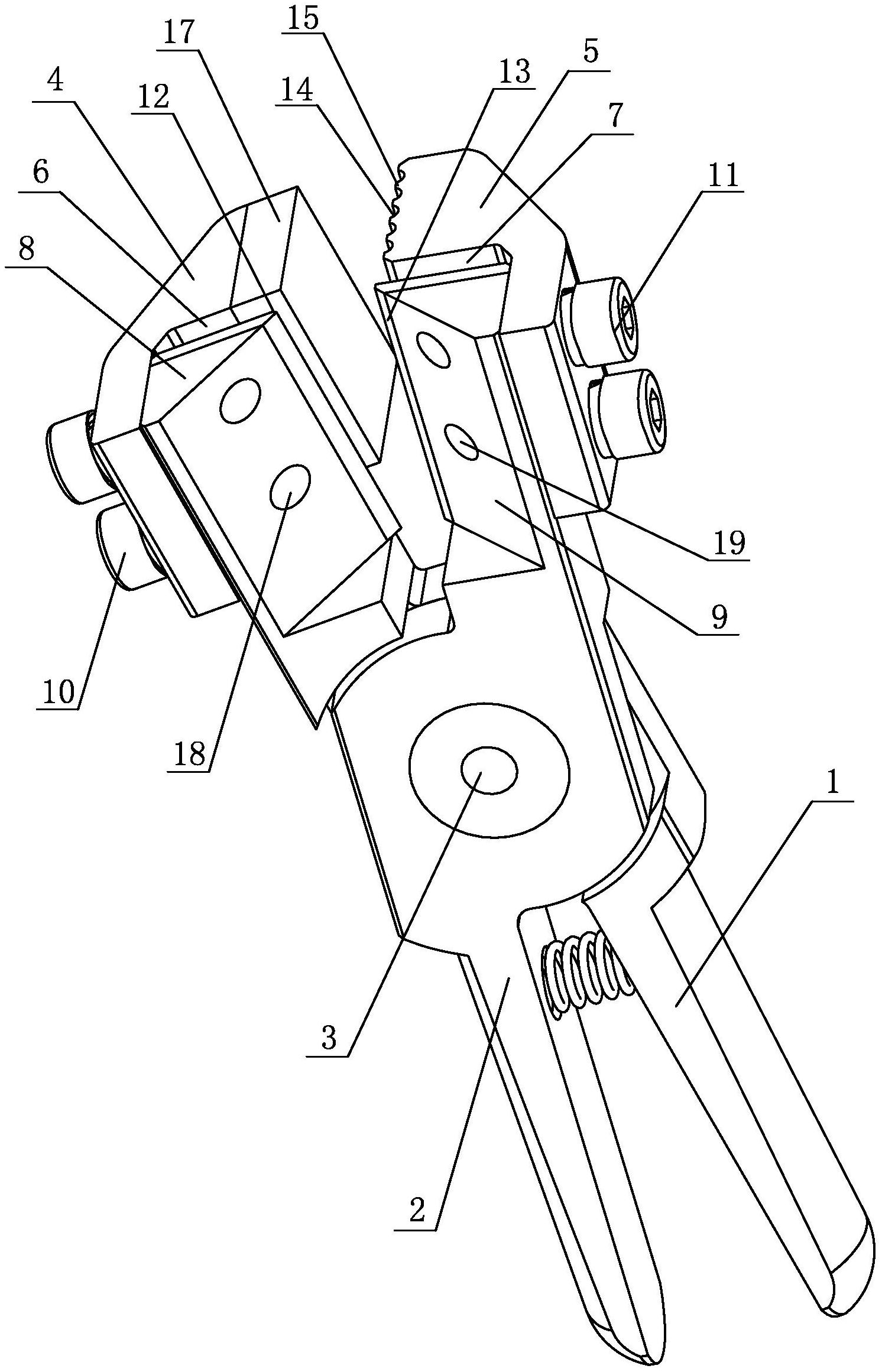 一种用于夹剪丝包线和纱包线的气动夹剪刀