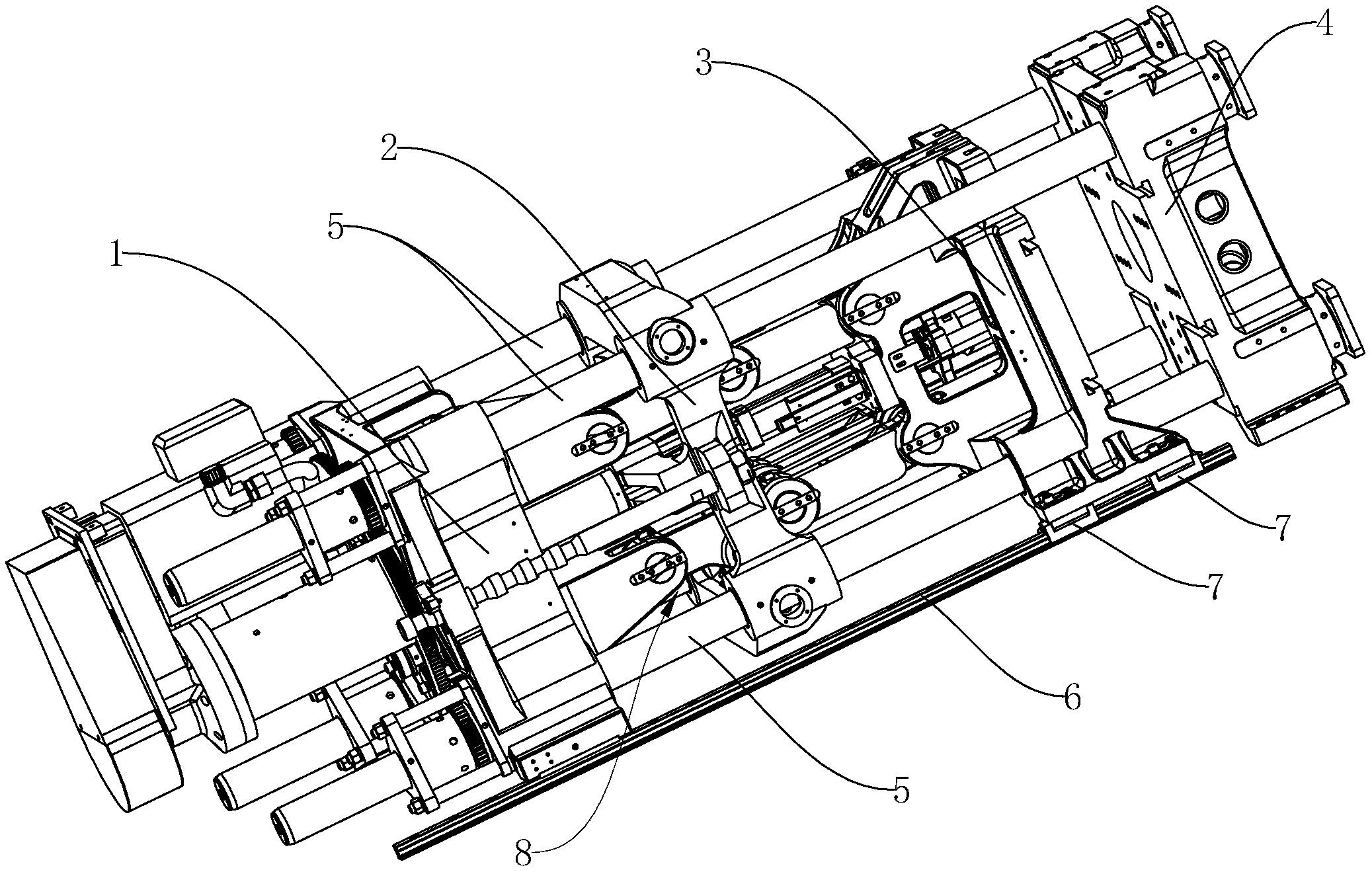摘要附图摘要本实用新型公开了一种注塑机的锁模机构