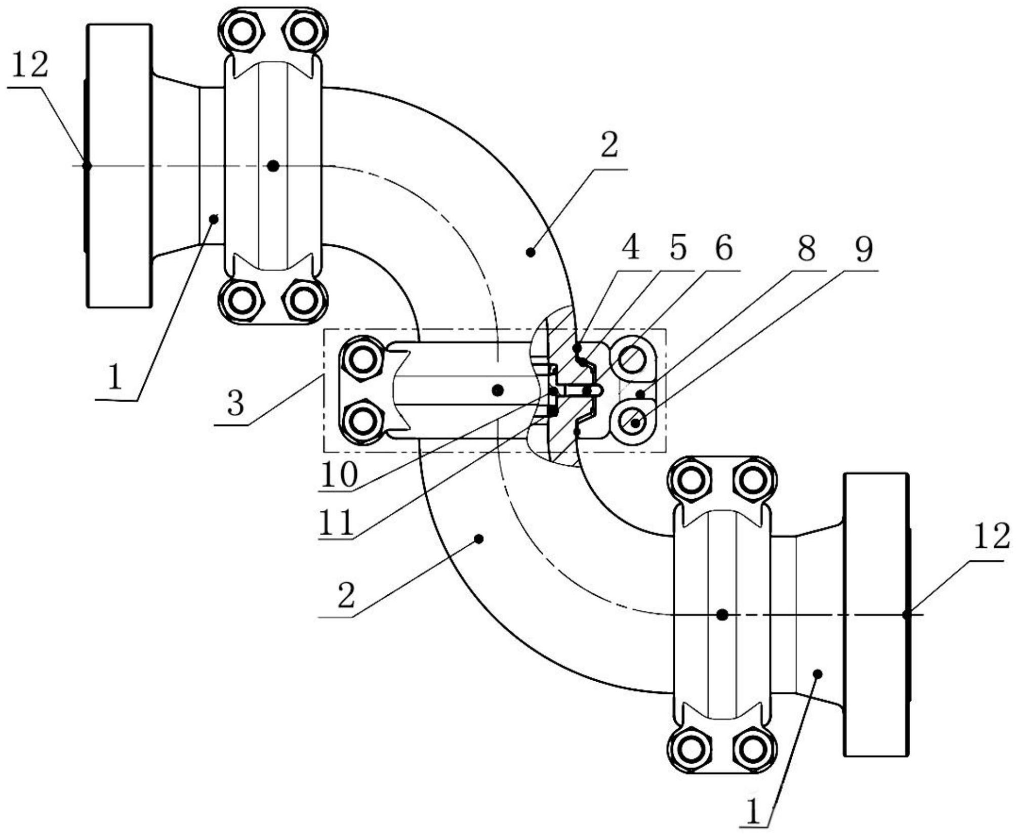 一种大规格高压活动弯头结构-爱企查