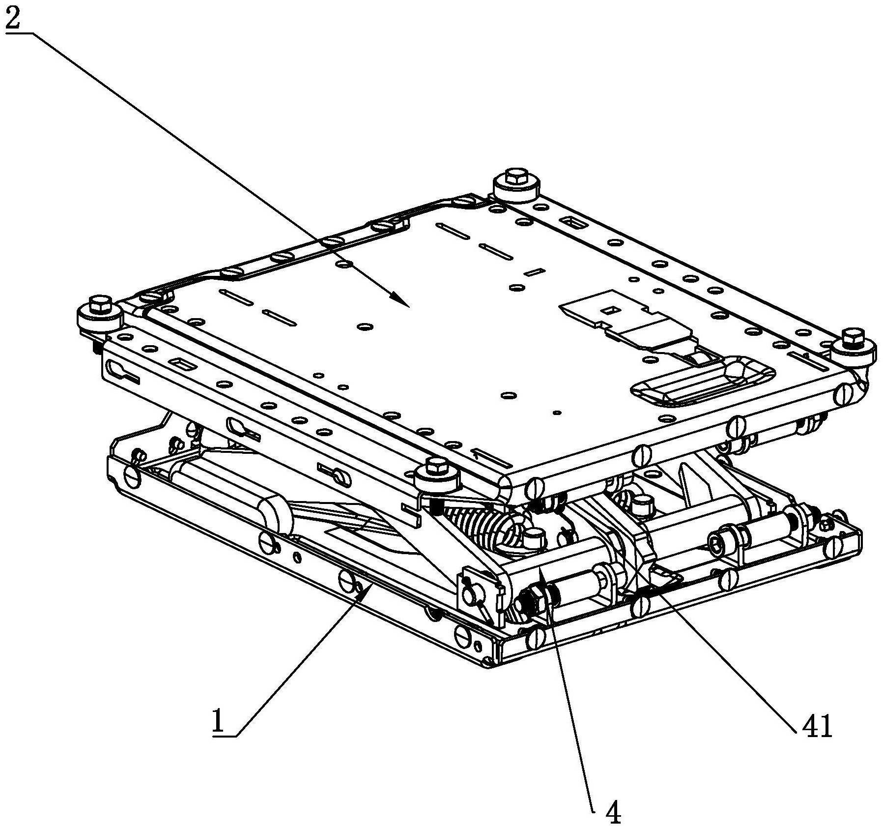 设有调节装置的机械减震座椅-爱企查