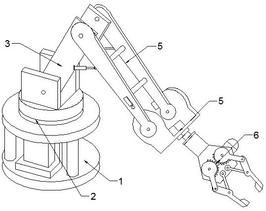 一种六自由度高枝抓握机械手