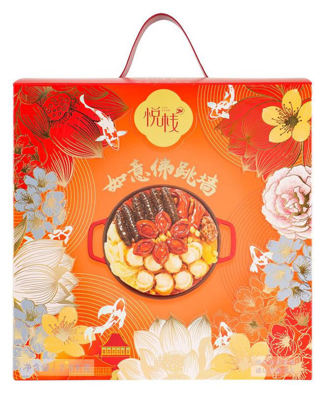 摘要附图摘要1.本外观设计产品的名称:食品包装盒(如意佛跳墙). 2.