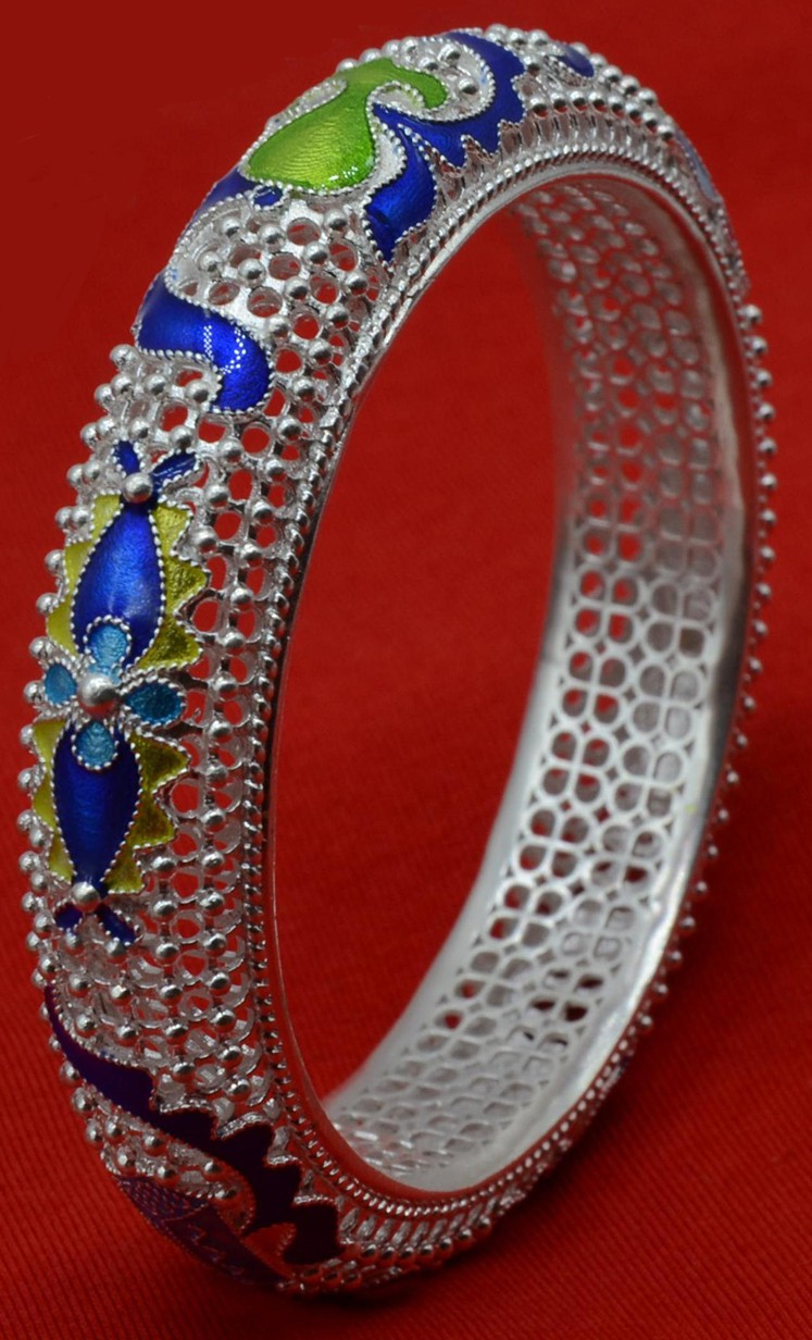 景泰蓝镂空手镯-爱企查