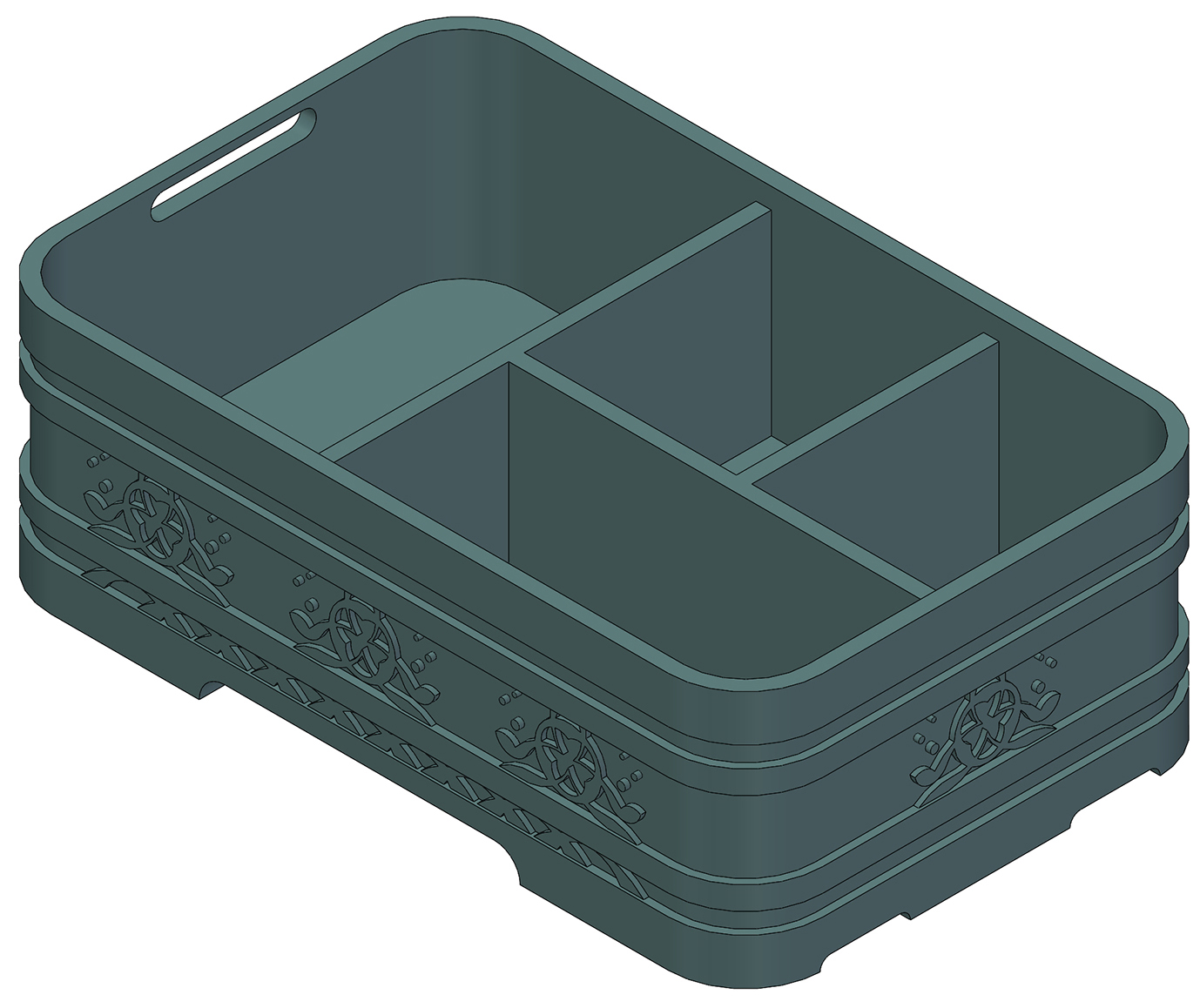 摘要附图摘要1.本外观设计产品的名称:粉笔盒.2.