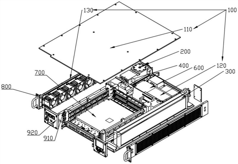 一种基于2u-vpx自密闭循环液冷机箱