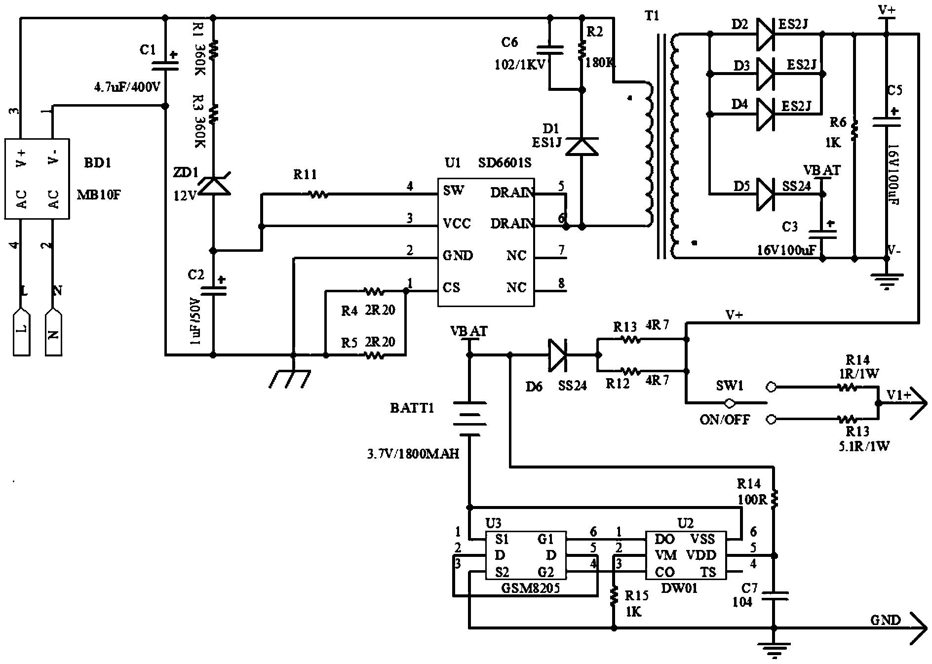 一种性价比高的led台灯电路-爱企查