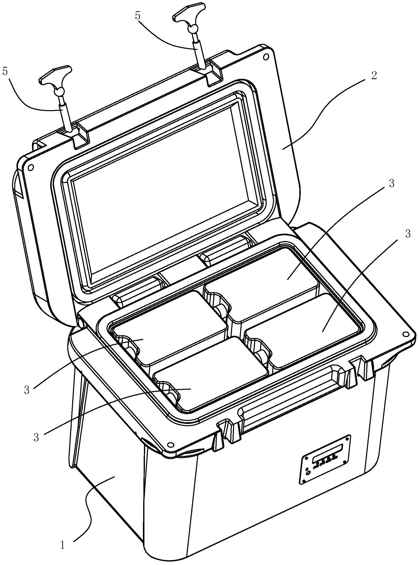 一种具有隔层的医用冷藏箱