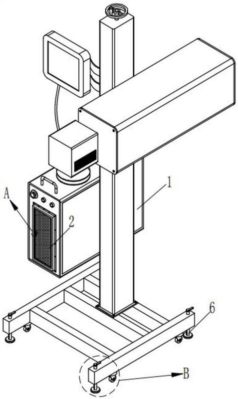 包括喷码机本体,喷码机本体上设有过滤结构,喷码机本体上通过多个螺栓