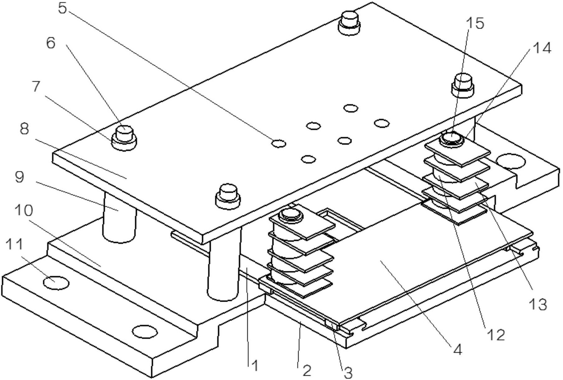 摘要附图摘要本实用新型提供了一种盖板类工件的钻模