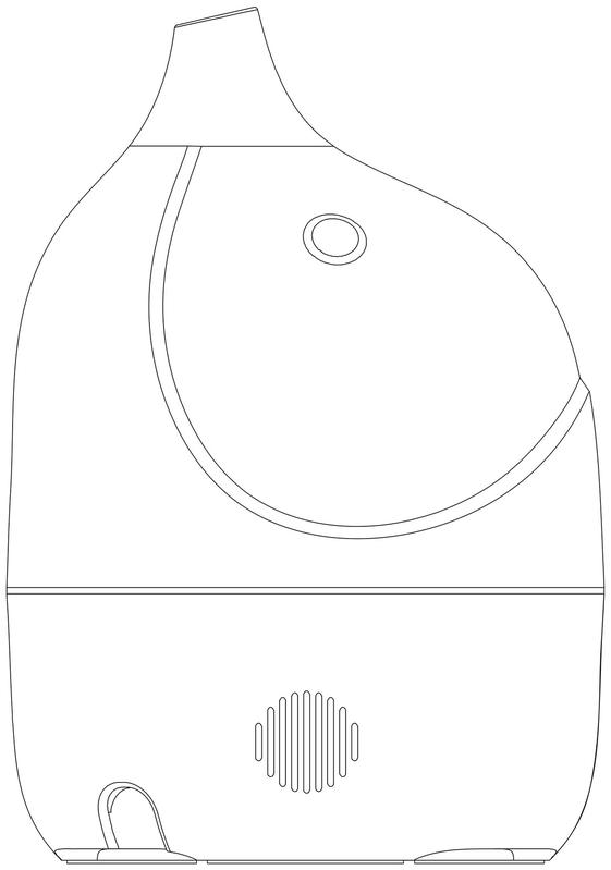 摘要附图摘要1.本外观设计产品的名称:加湿器. 2.