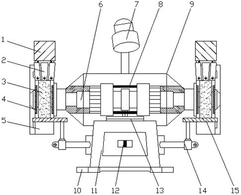 砂轮机结构示意图图片