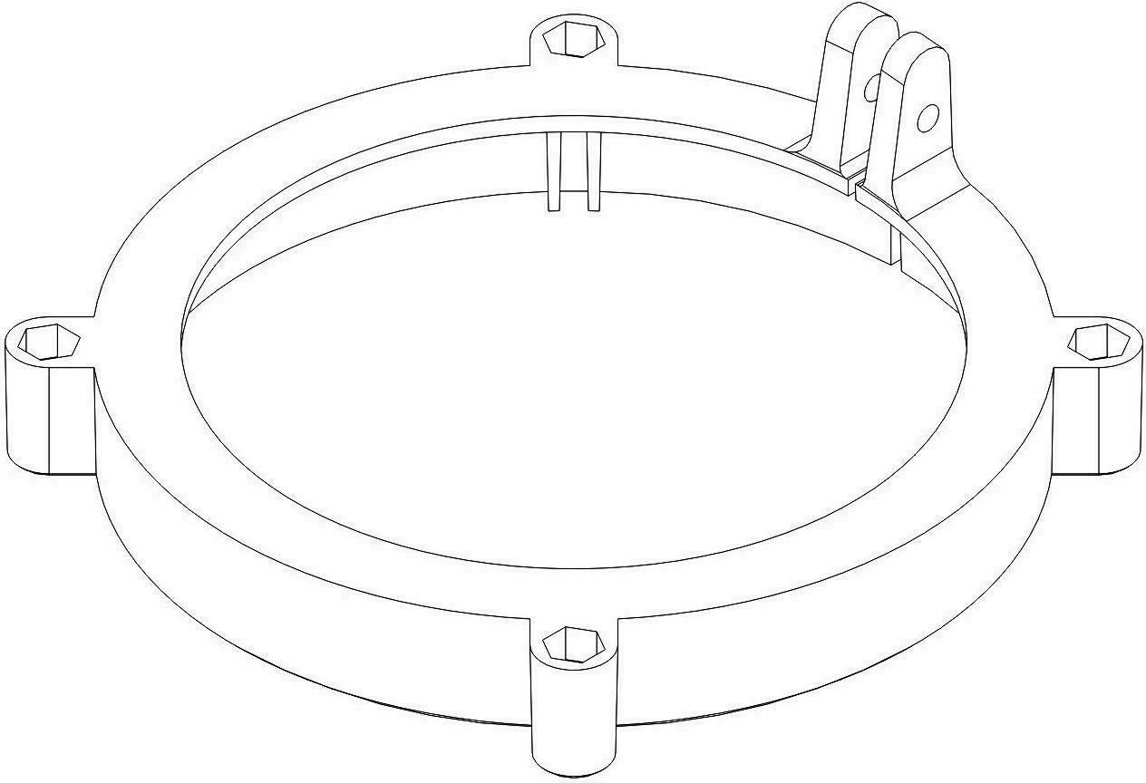 本外观设计产品的名称:摄像式水表卡环.2.