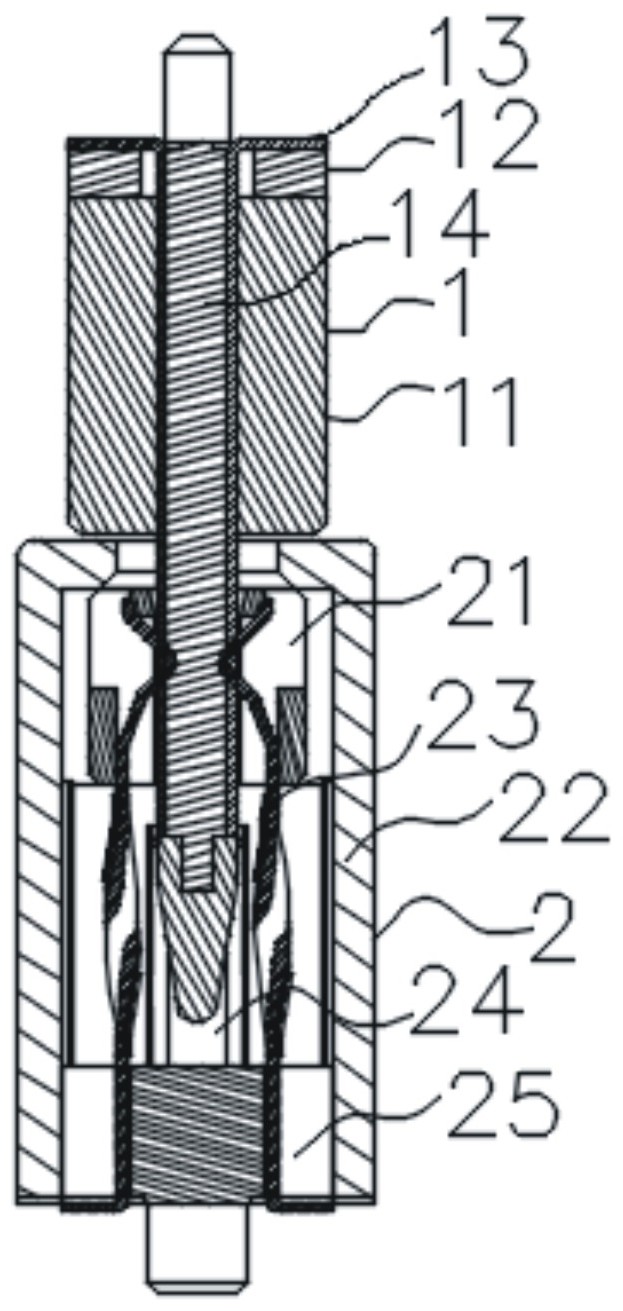 一种双排排针与双排排母的板间浮动连接器