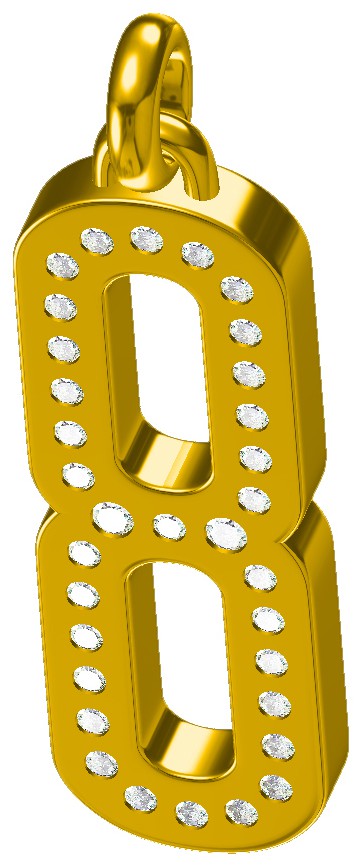 摘要附图摘要1.本外观设计产品的名称:吊坠(首饰lucky).2.