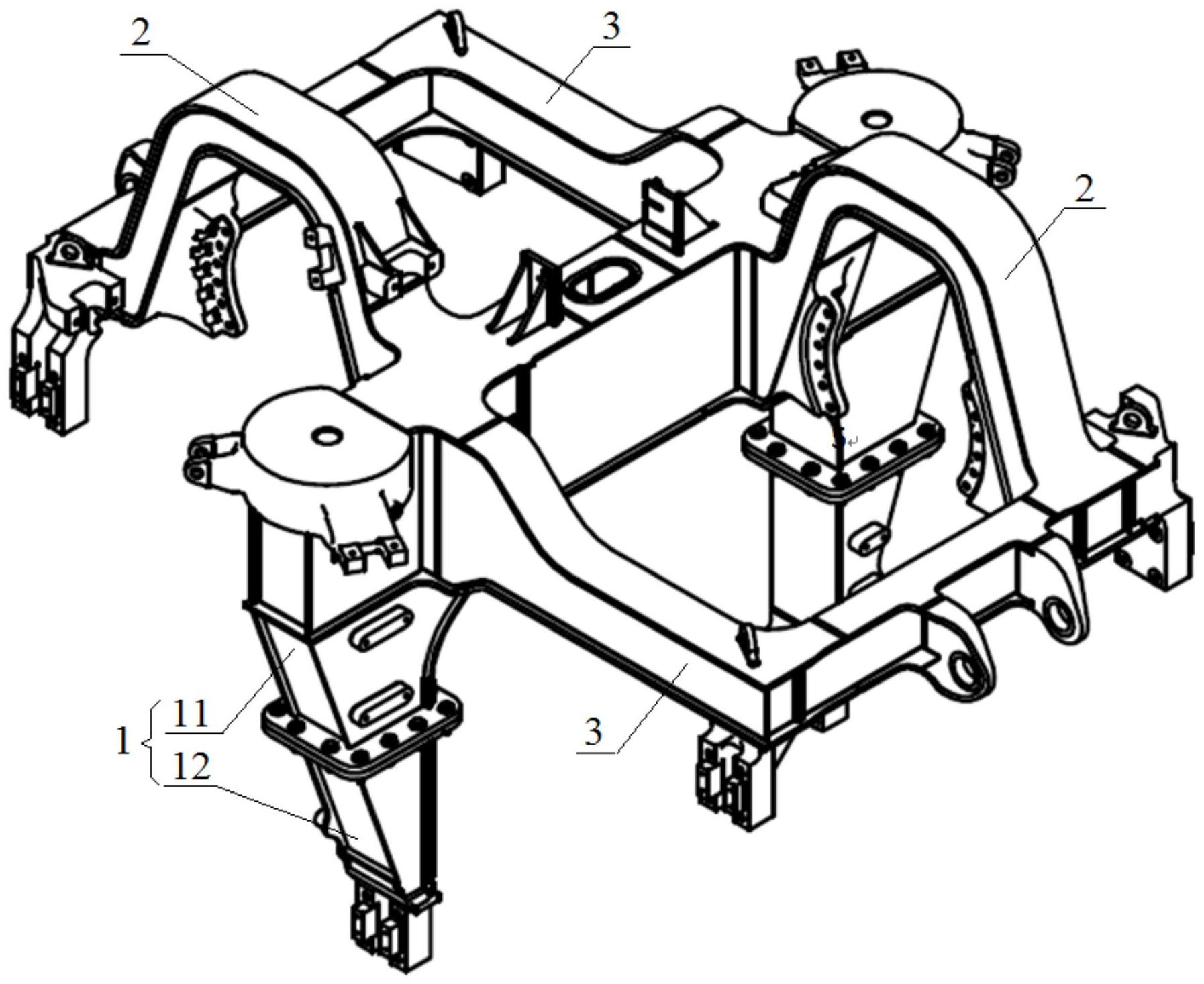 一种跨座式单轨列车,转向架及其构架-爱企查