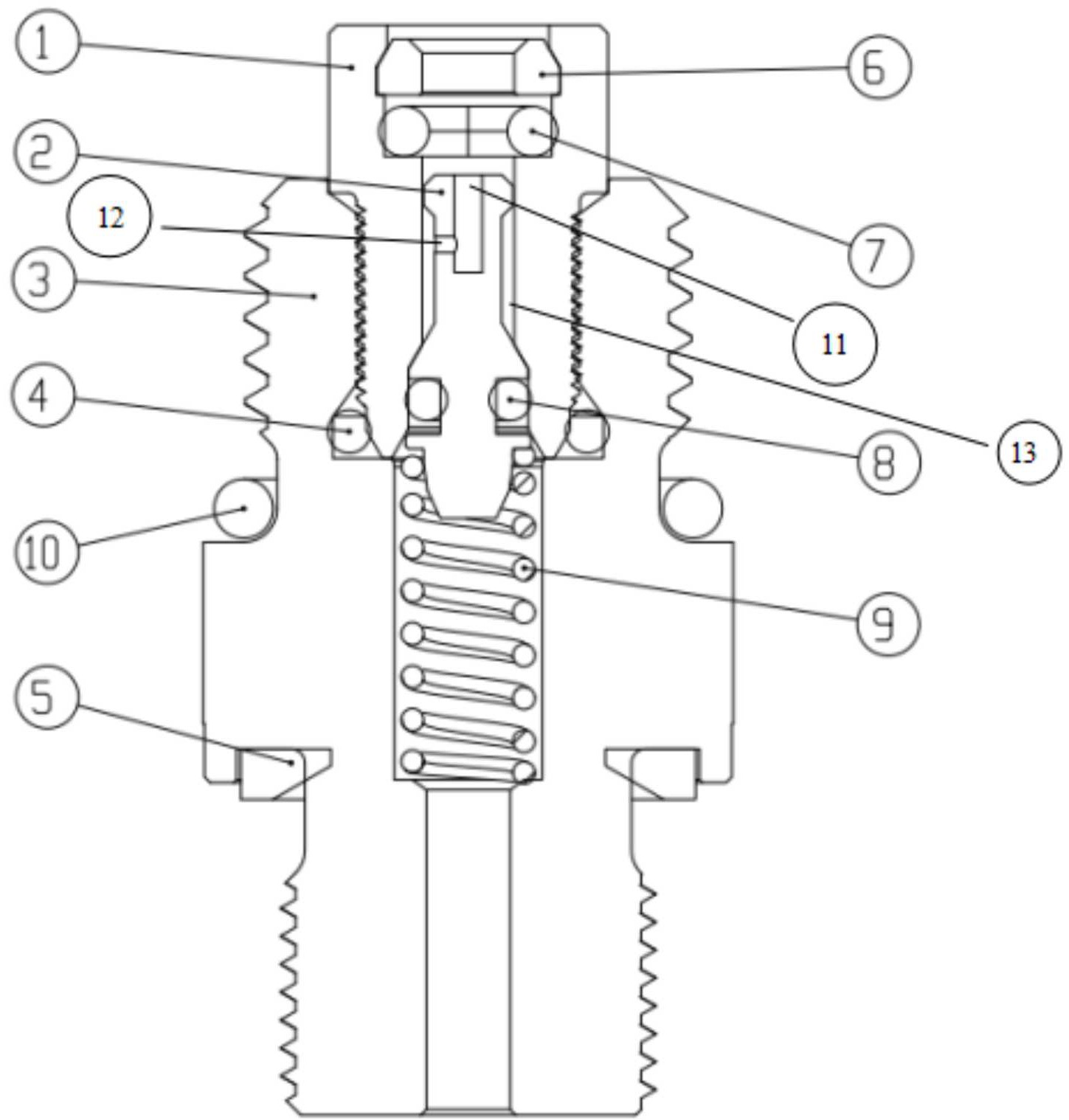 一种带排气孔的活塞式测压接头-爱企查