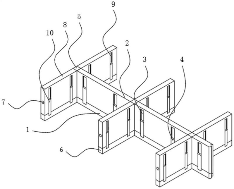 一种办公桌用的组合隔板-爱企查