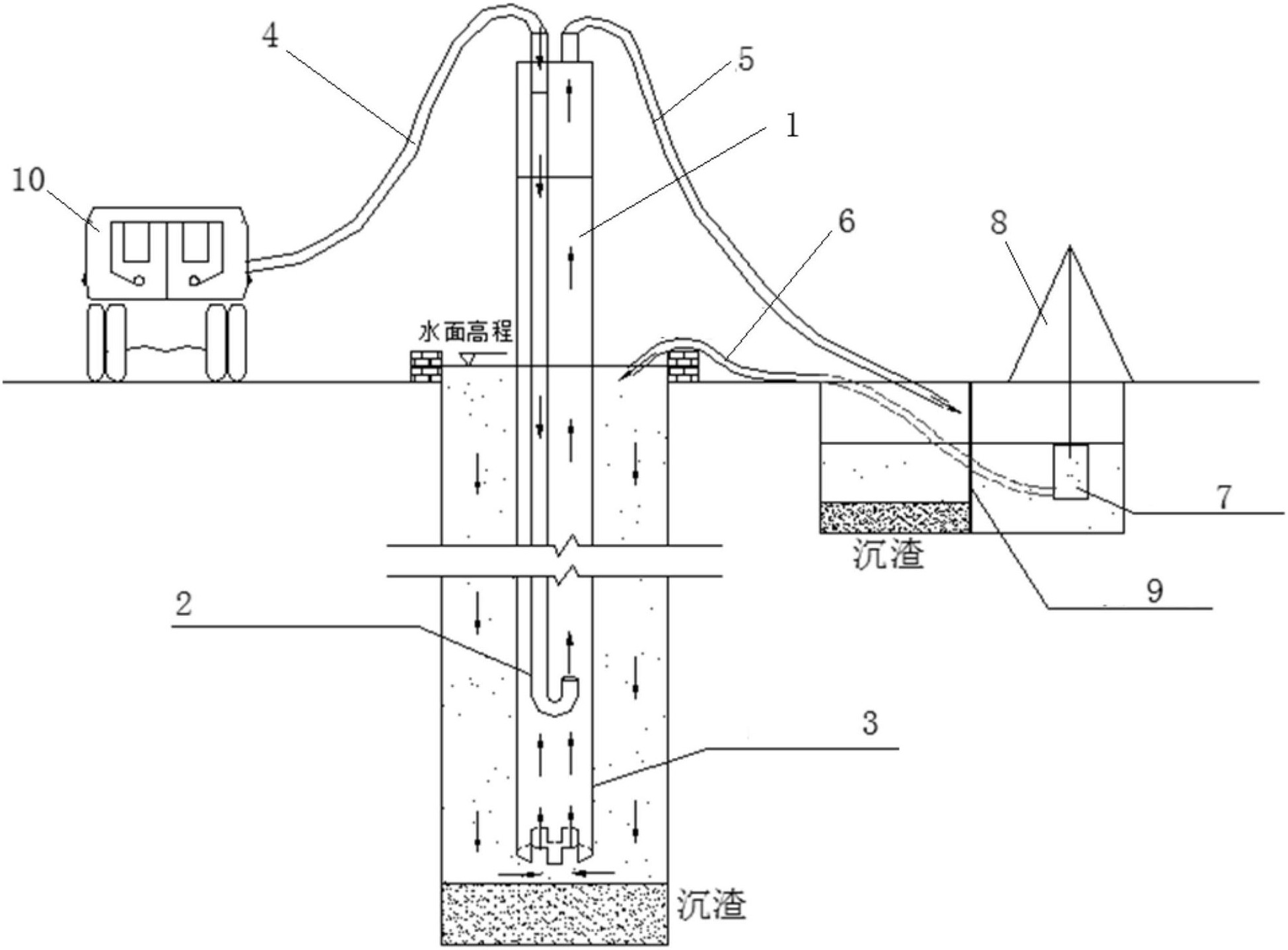 一种用于桩基二次清孔的反循环装置