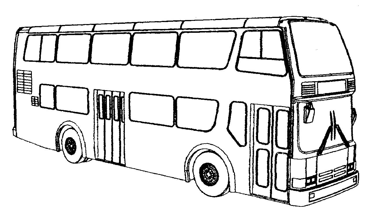 双层巴士怎么画简笔画图片