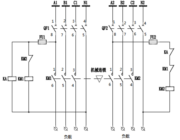 一种双电源自动转换电路