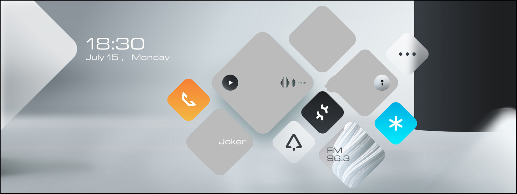 显示屏幕面板的功能模块指引图形用户界面-爱企查