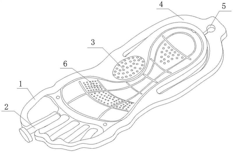 摘要附图摘要本实用新型公开了一种方便拆装的拖鞋,其结构包括拖鞋