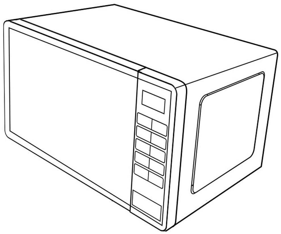 微波炉简笔画图形图片
