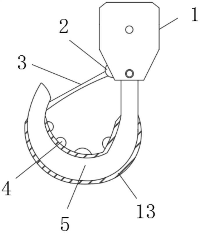 一种起重机专用耐磨焊接钩