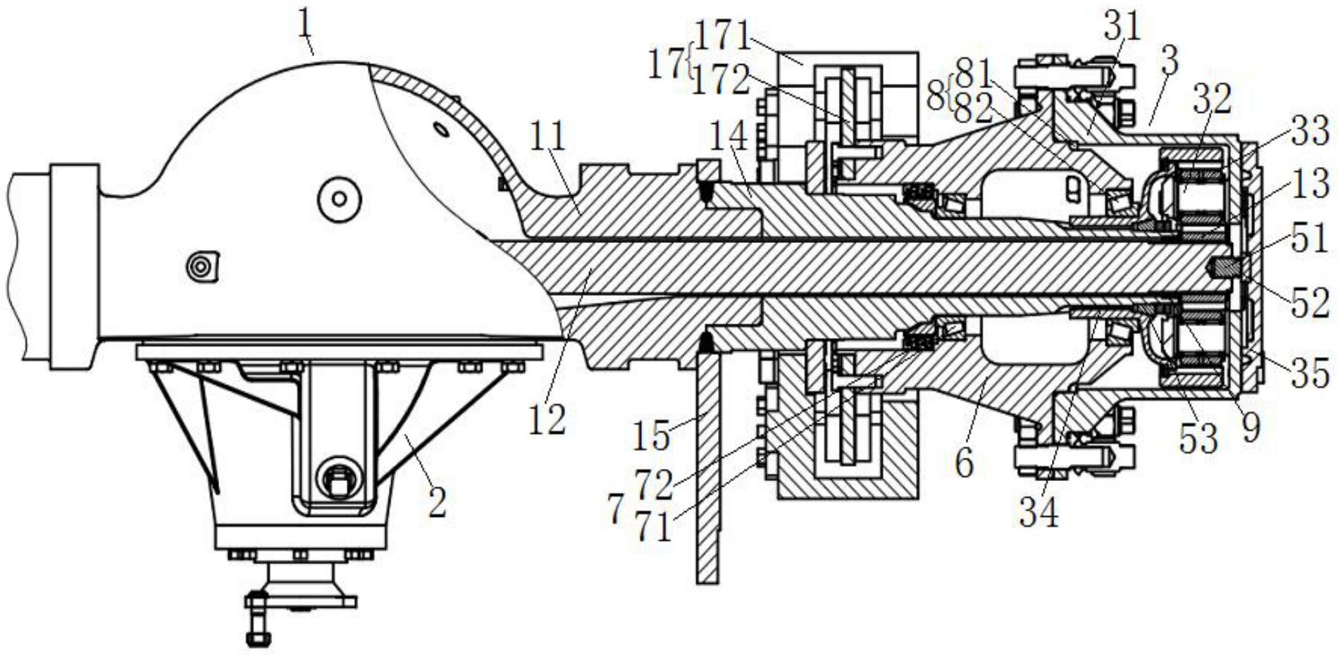 一种叉车用组合式减速驱动桥-爱企查