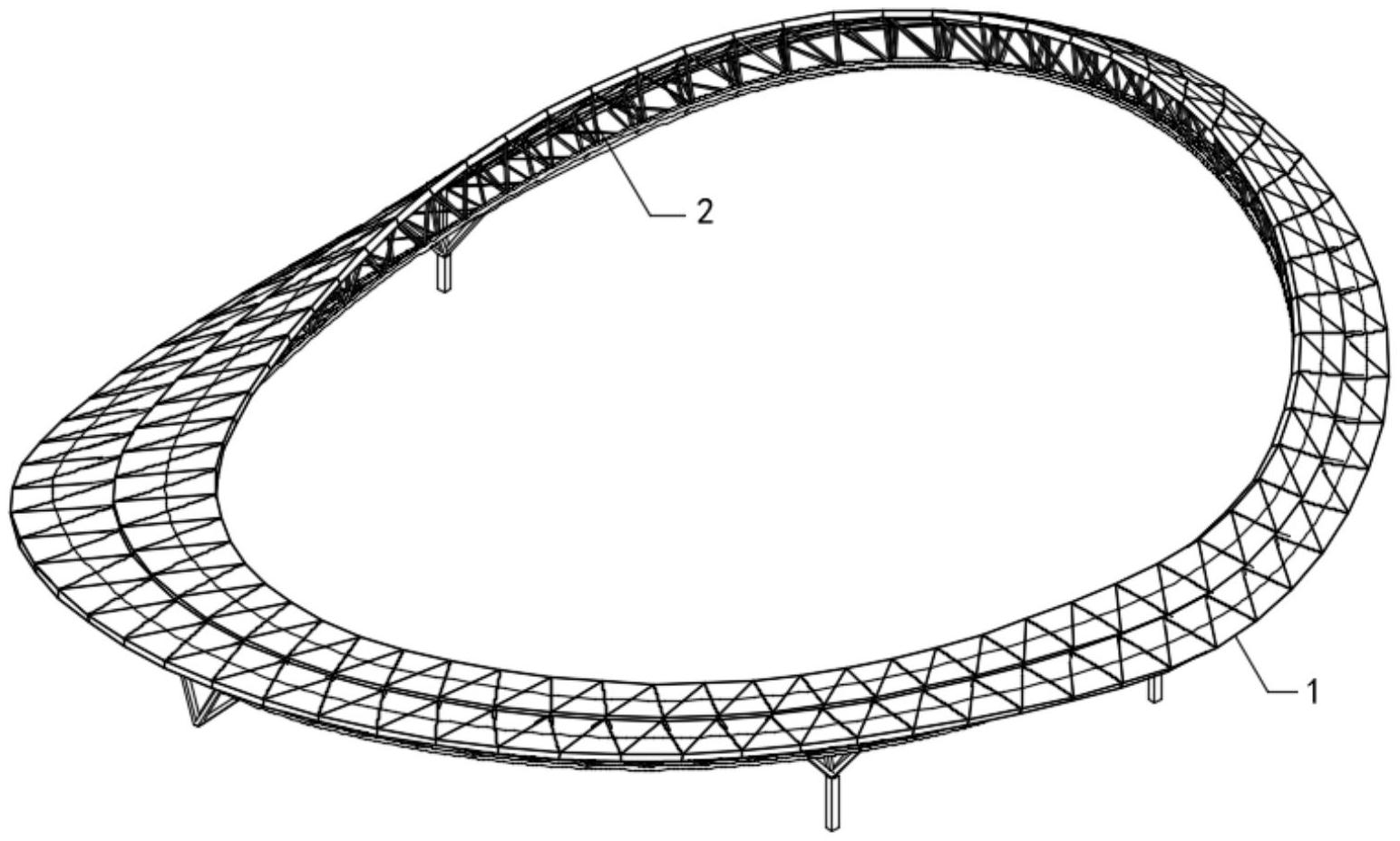 一种梯形分割双曲面幕墙装饰结构-爱企查