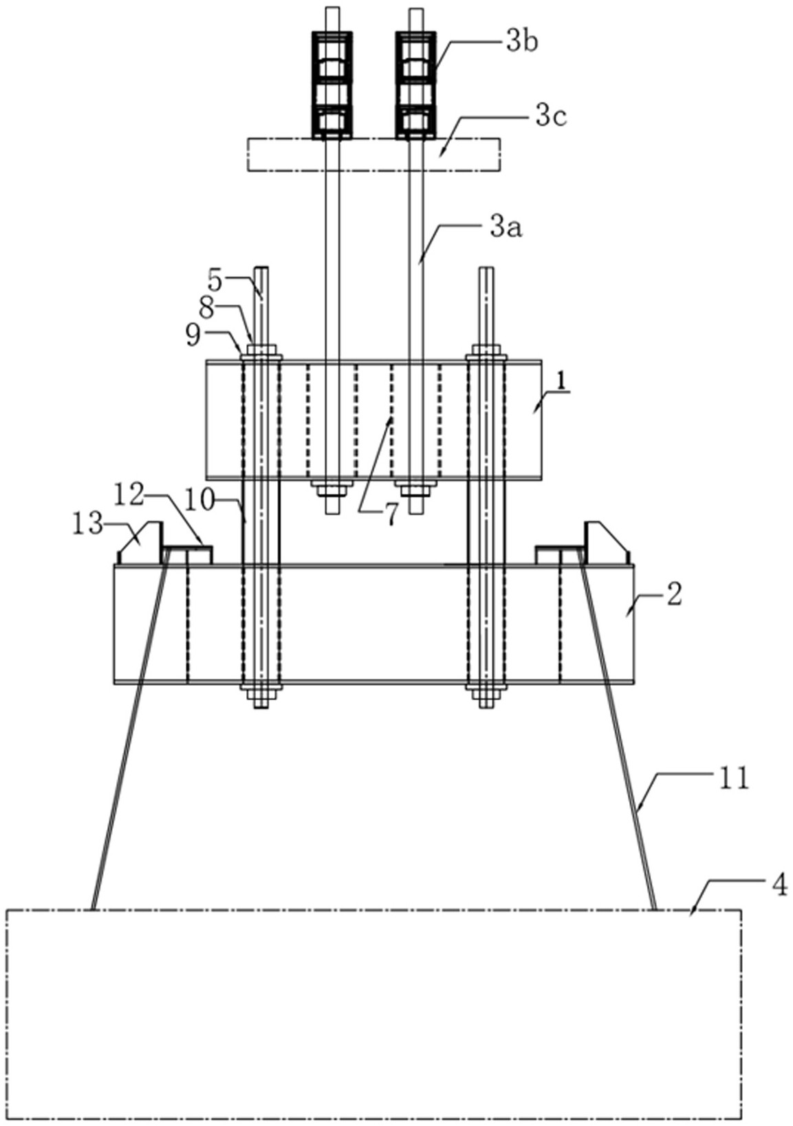 一种采用预应力钢绞线吊装大吨位构件的双层扁担梁吊具-爱企查