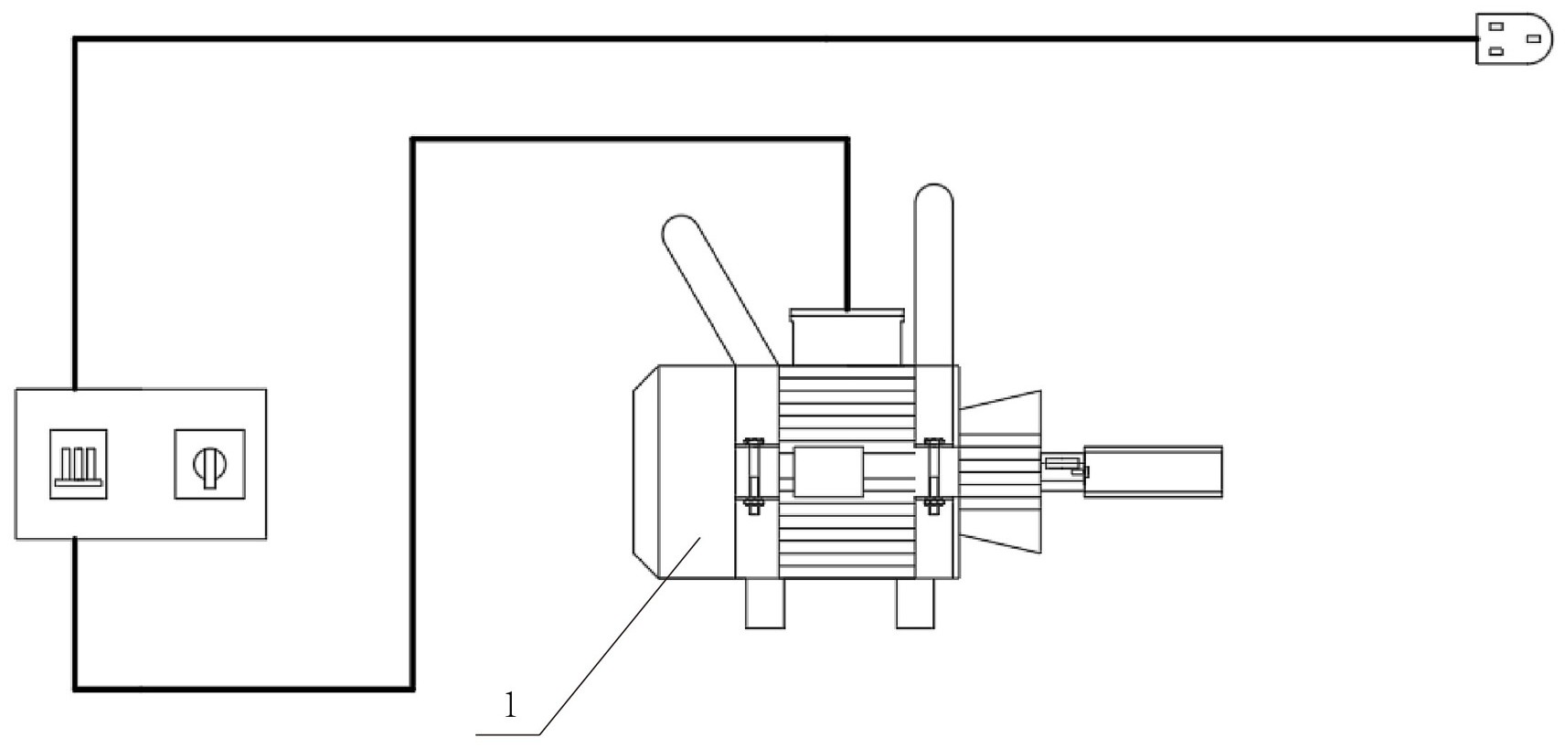 用于内燃机车柴油机的电动盘车装置,包括动力装置,减速装置,传动机构