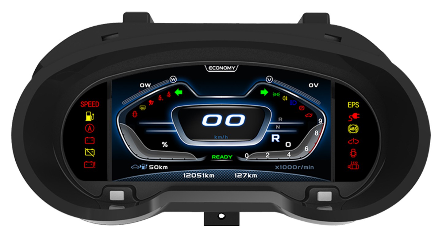 带交互界面的电动汽车组合仪表-爱企查