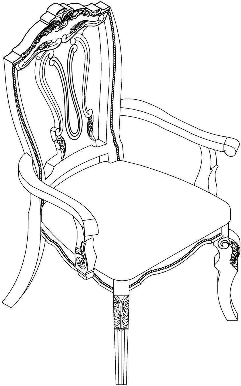 扶手椅简笔画图片