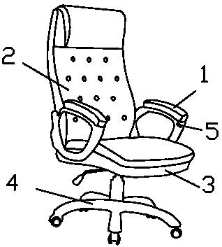 一种锻炼发电办公椅