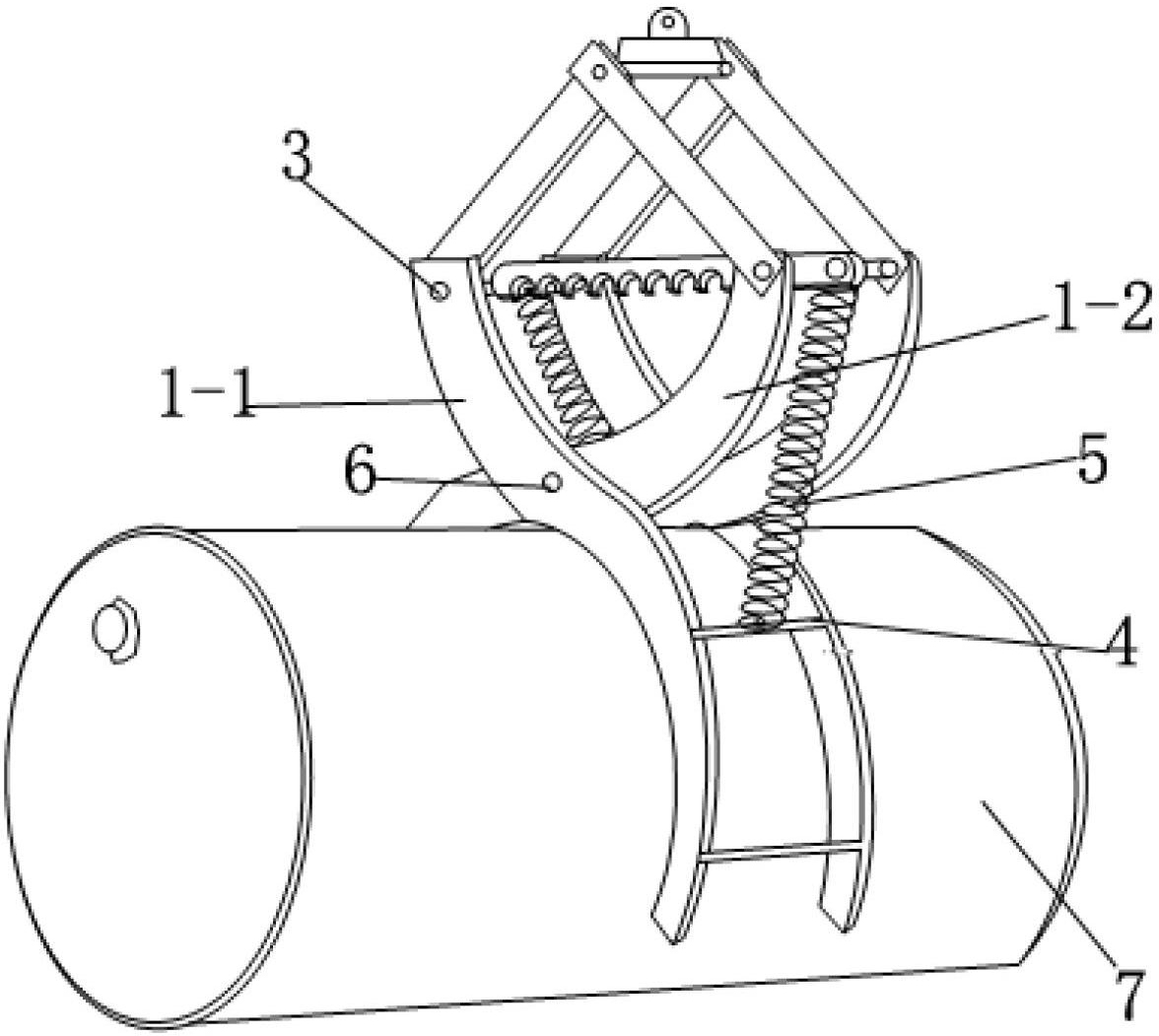 一种用于圆筒型物件的吊装夹具-爱企查