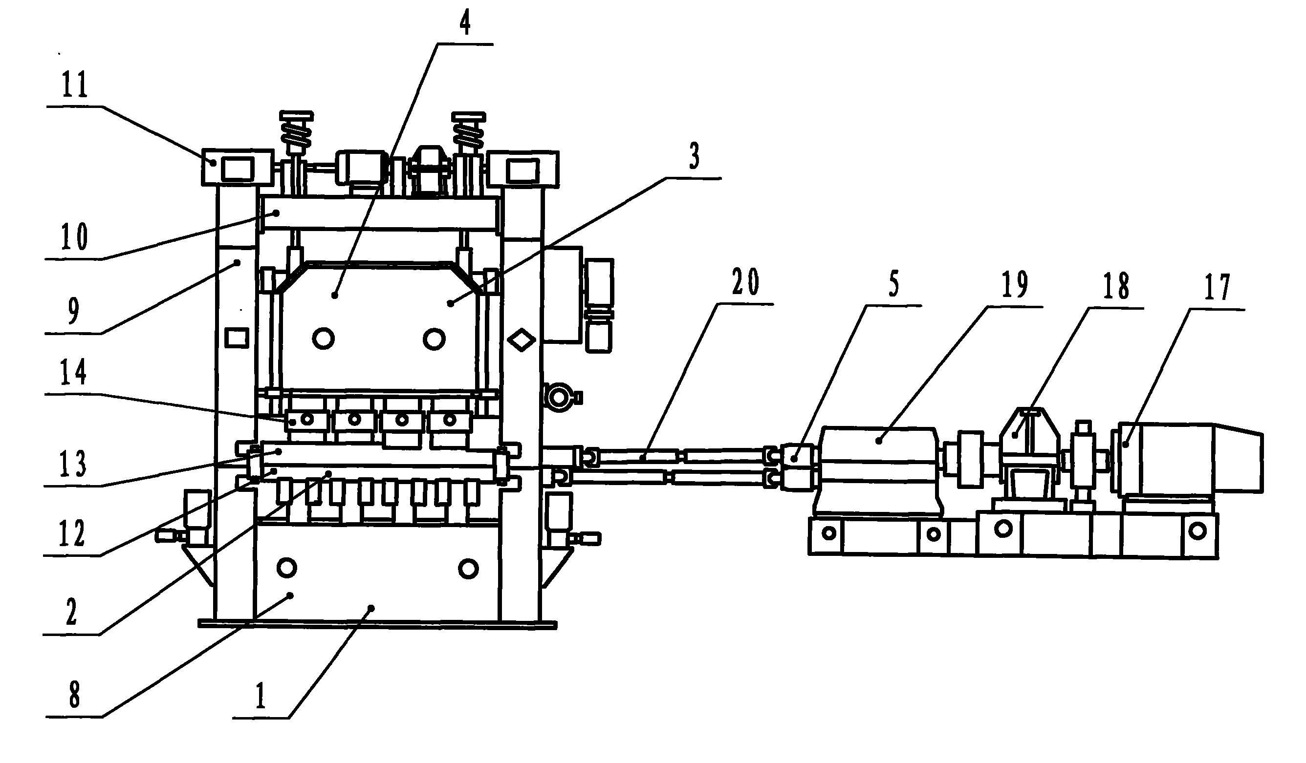 同时克服了高强度钢板喂料难的缺点;校平机,包括机架部分,工作辊部分