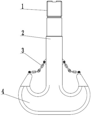 一种大吨位起重双钩